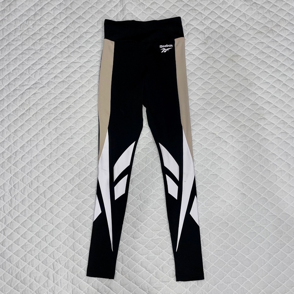 Reebok Women's XS Black Pink Athletic Legging